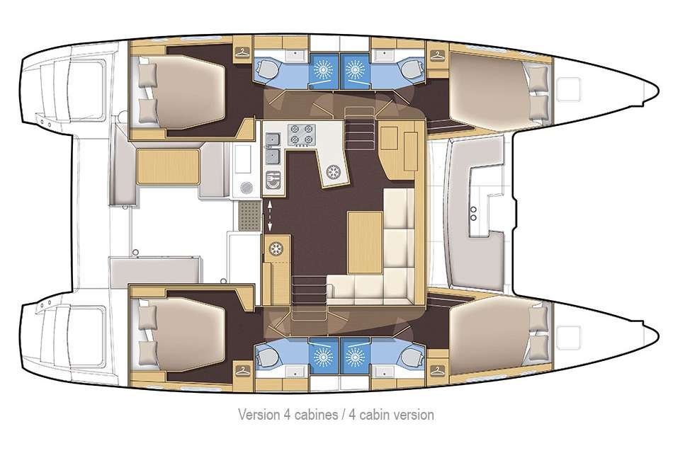Plans du bateau Lagoon 450 F