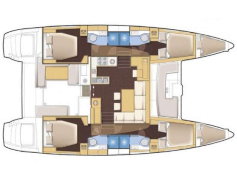 Plans du bateau Lagoon 450 F