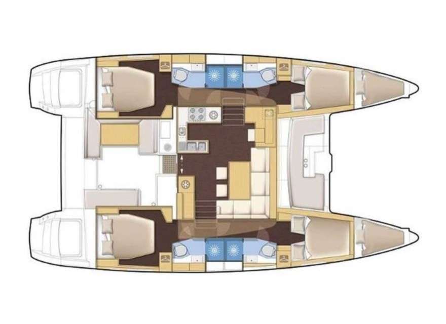 Bootslayouts Lagoon 450 F