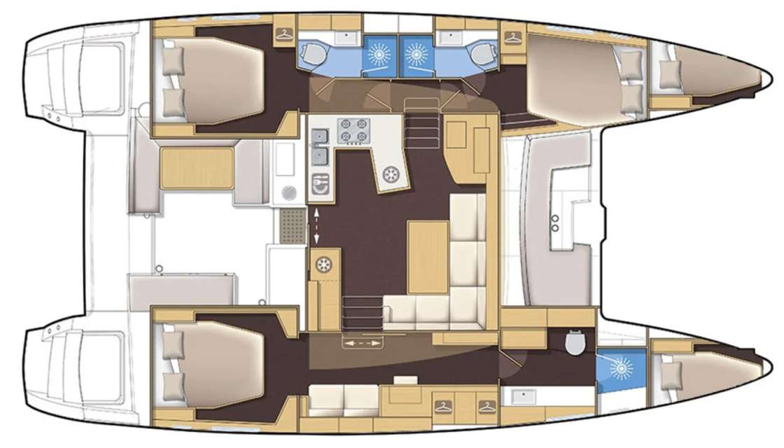 Plans du bateau Lagoon 450 F