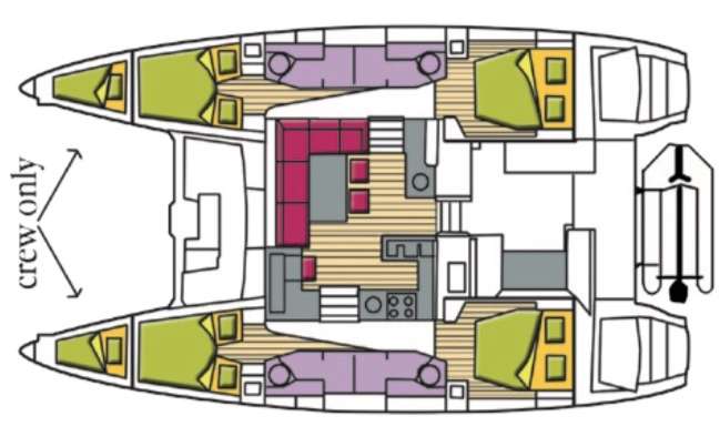 Plans du bateau Lagoon 450 F