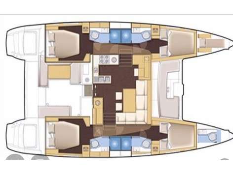 Plans du bateau Lagoon 450 F