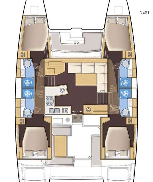 Układ Lagoon 450 SporTop