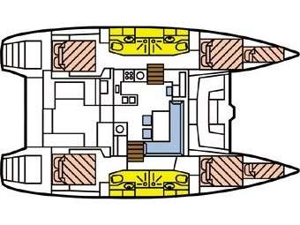 Bootslayouts Lagoon 450 SporTop