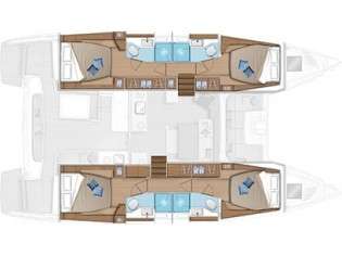 Distribución del barco Lagoon 46