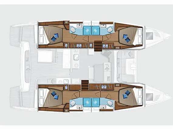 Plans du bateau Lagoon 46