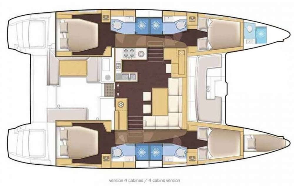Plans du bateau Lagoon 46