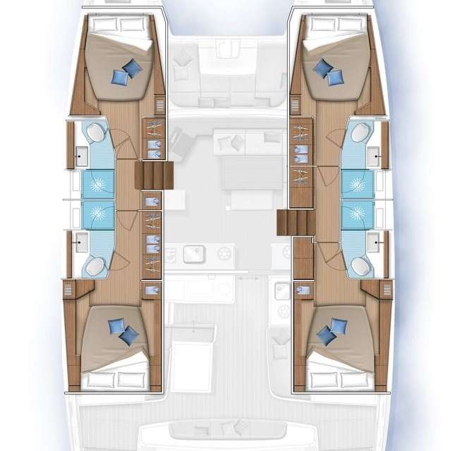 Plans du bateau Lagoon 46