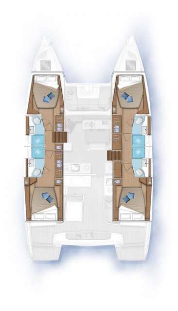 Plans du bateau Lagoon 46