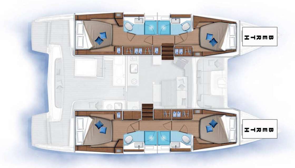 Plans du bateau Lagoon 46