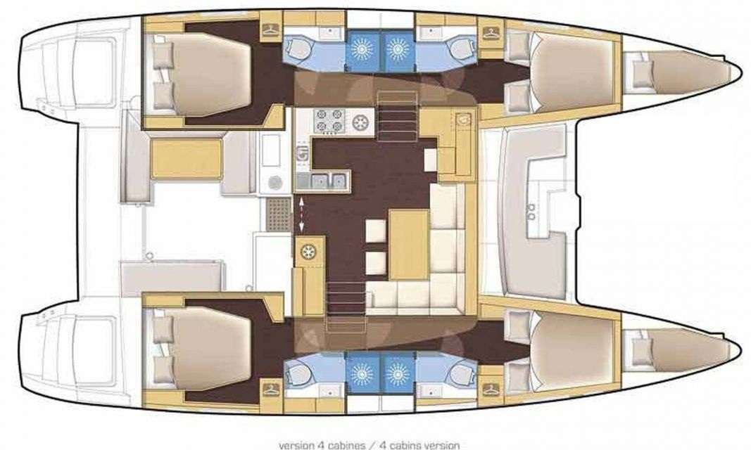 Plans du bateau Lagoon 46