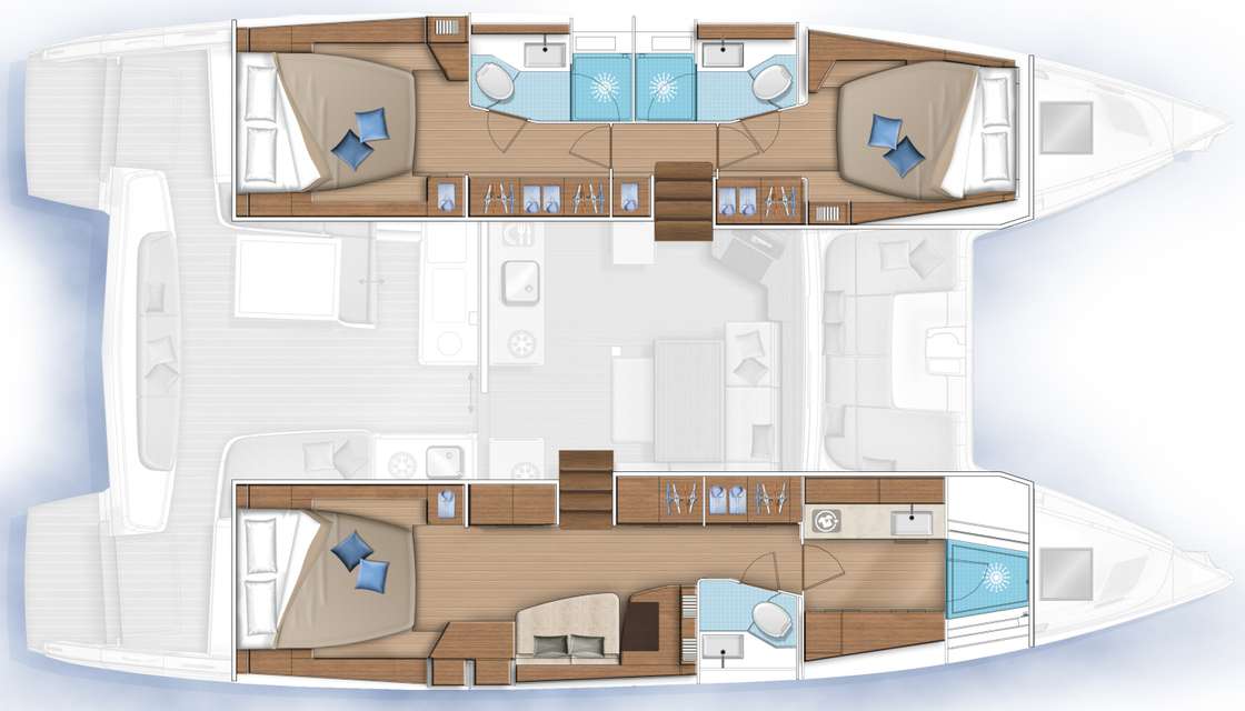 Plans du bateau Lagoon 46