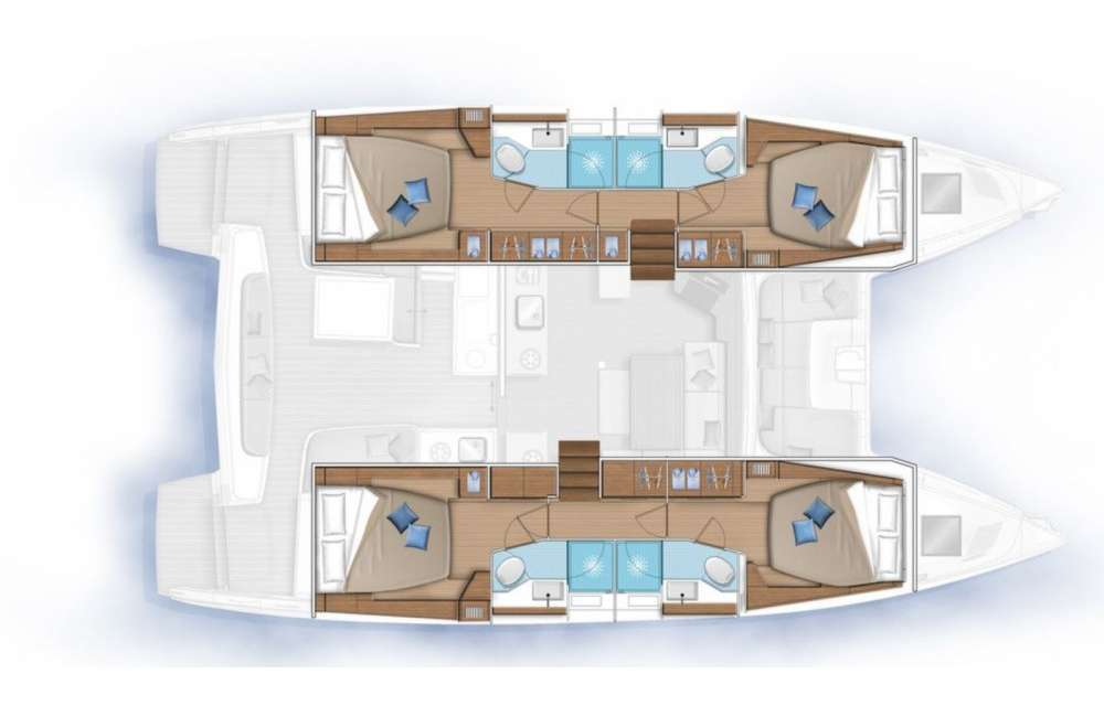 Plans du bateau Lagoon 46
