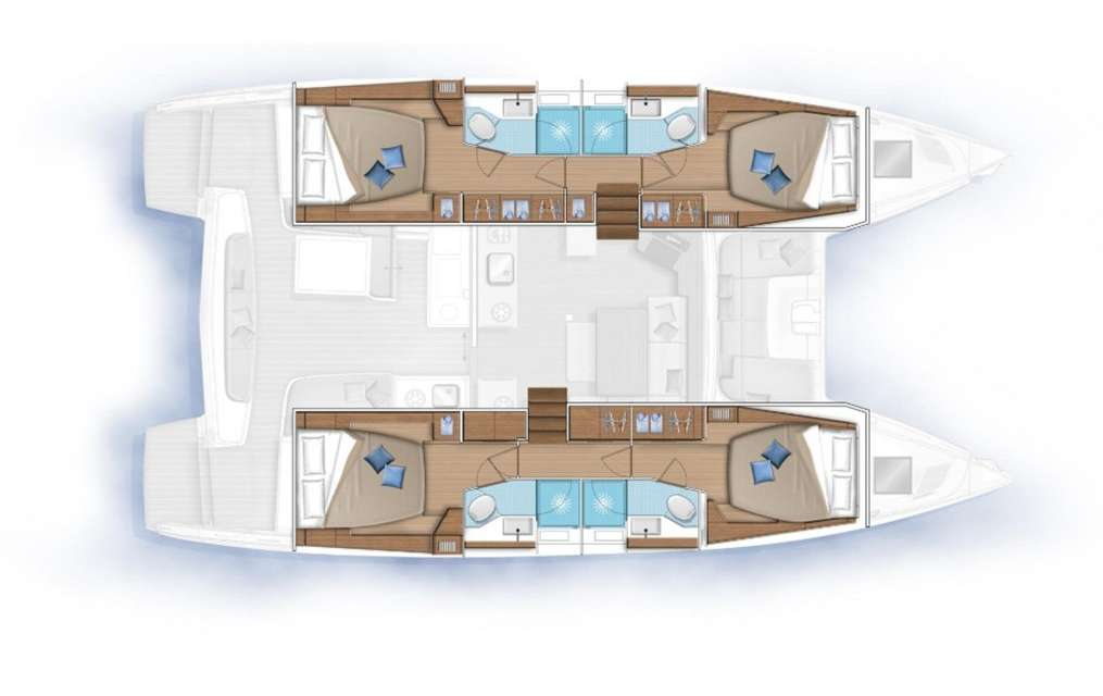Plans du bateau Lagoon 46