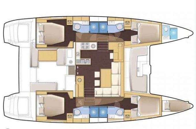 Plans du bateau Lagoon 46