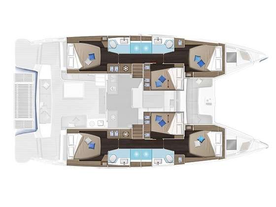 Plans du bateau Lagoon 51
