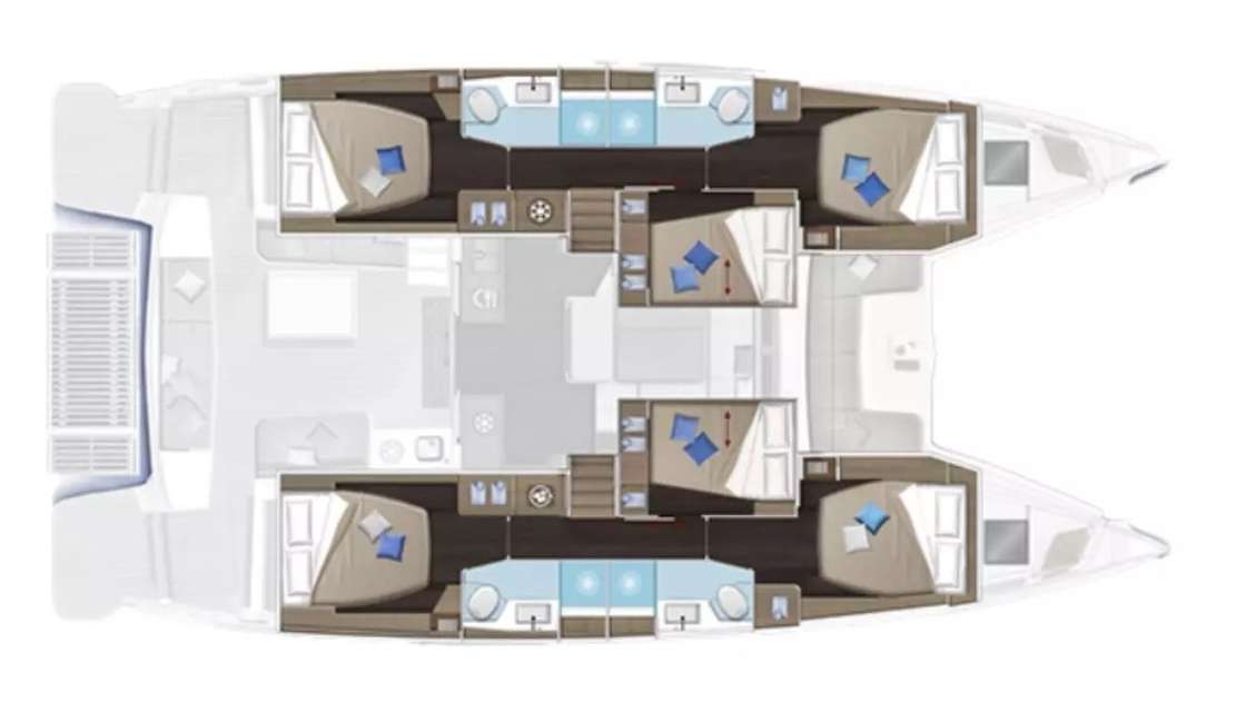 Plans du bateau Lagoon 51