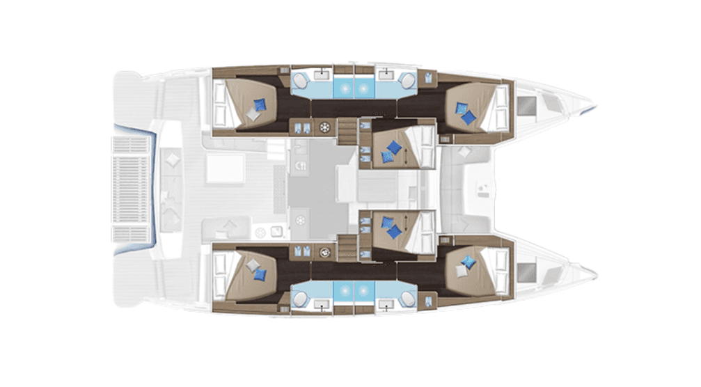 Plans du bateau Lagoon 51