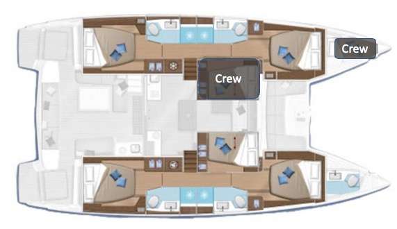 Plans du bateau Lagoon 51
