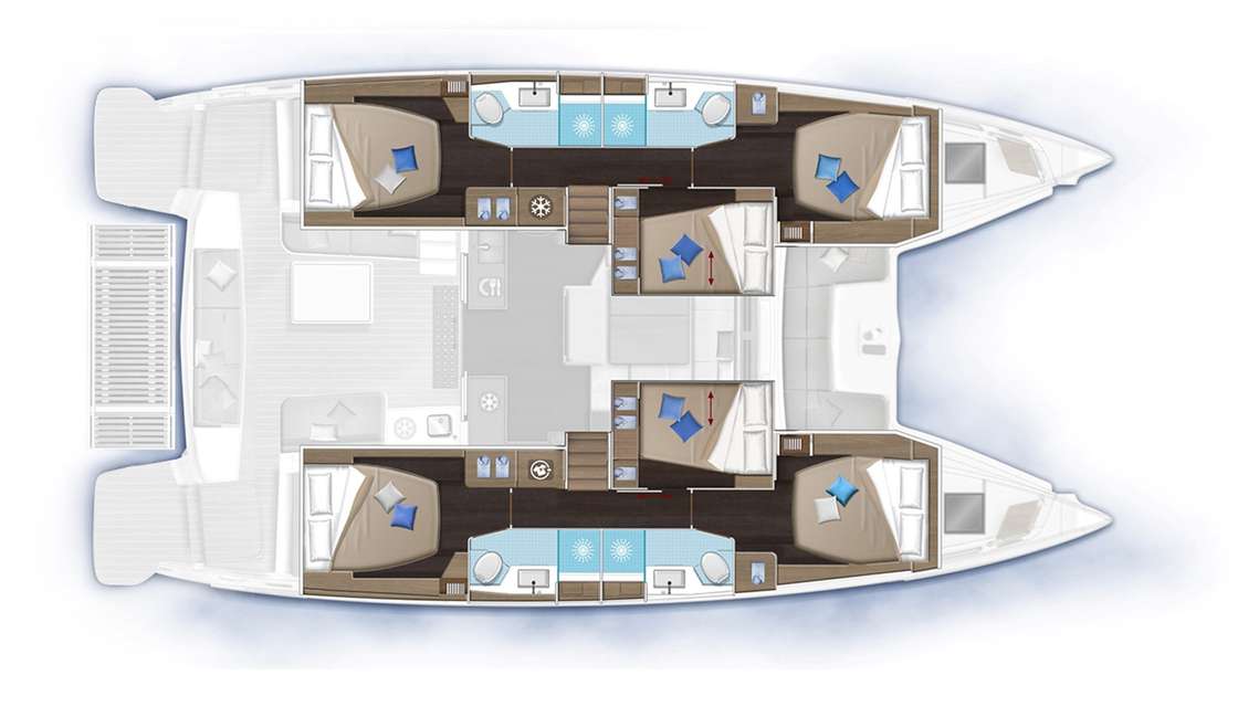 Plans du bateau Lagoon 51