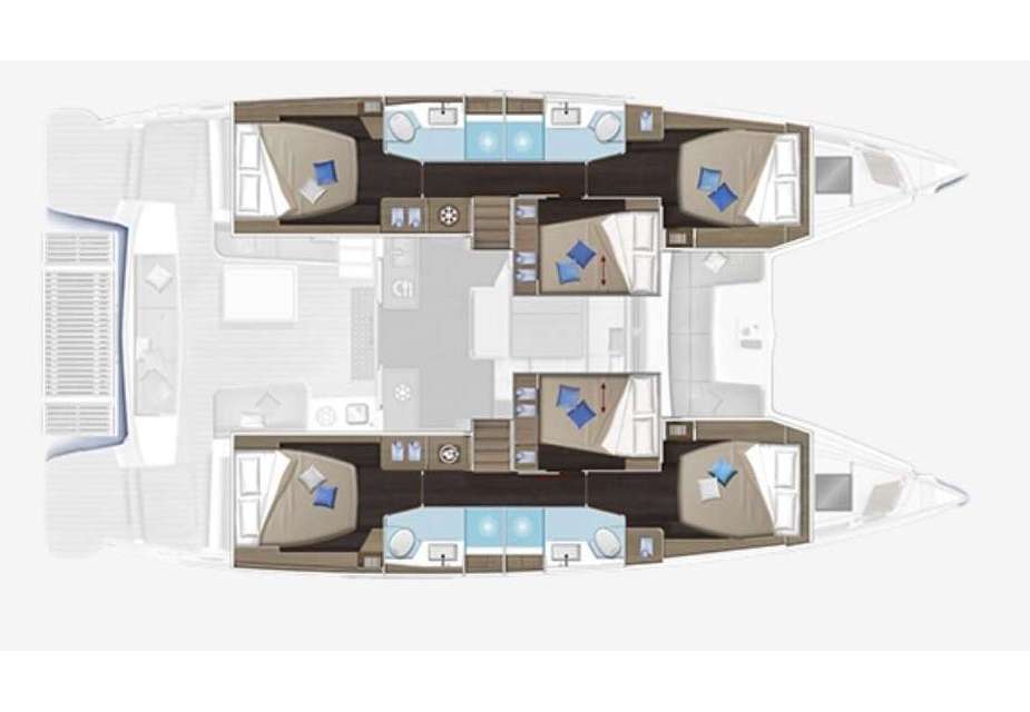 Plans du bateau Lagoon 51