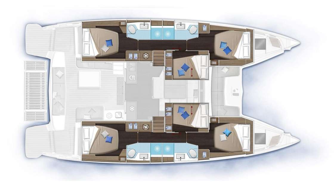 Plans du bateau Lagoon 51