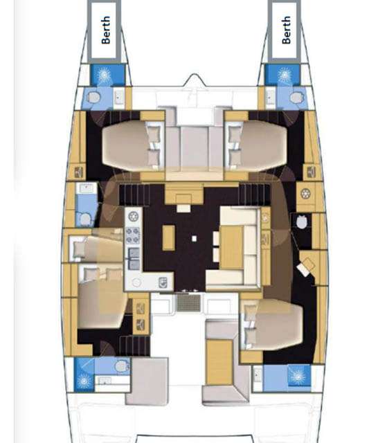 Bootslayouts Lagoon 52 Fly