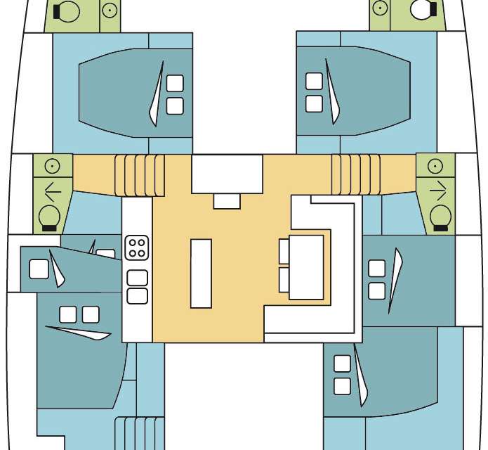 Plans du bateau Lagoon 52 Fly