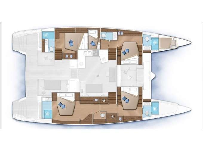 Bootslayouts Lagoon 52 Fly