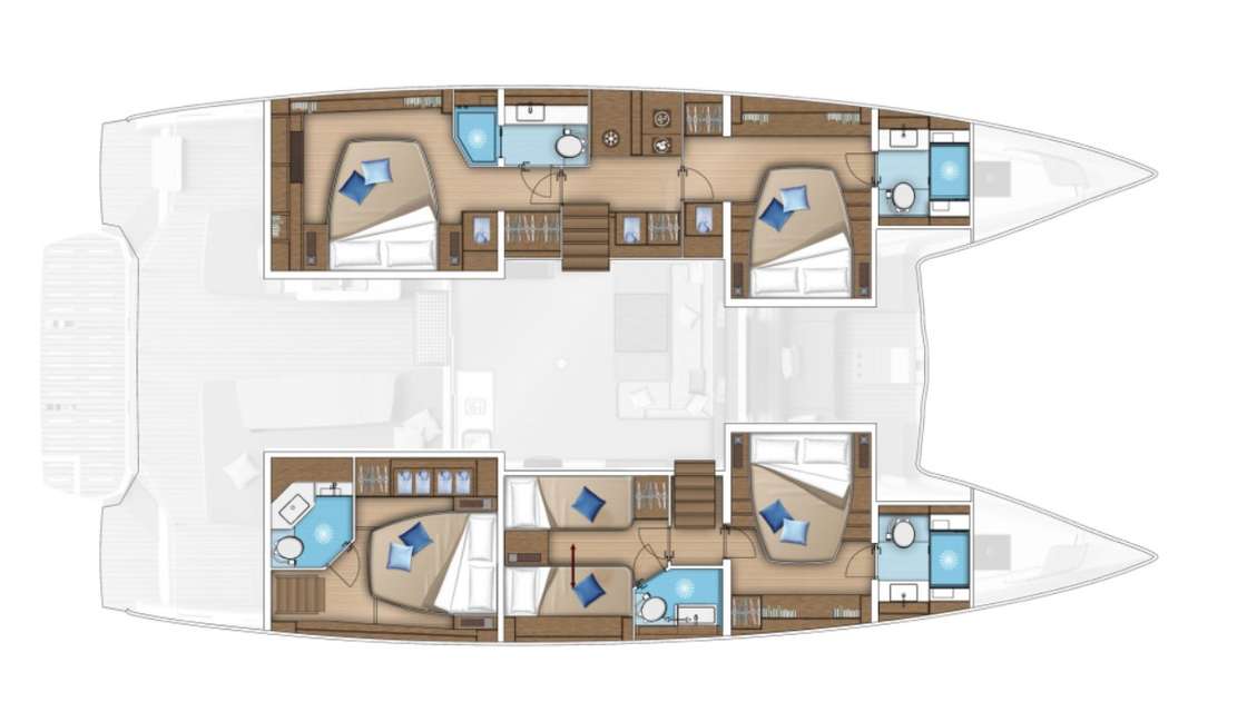 Plans du bateau Lagoon 55