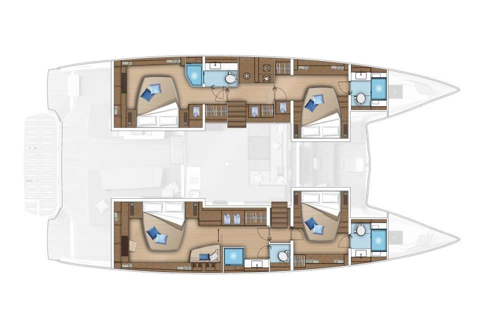 Plans du bateau Lagoon 55