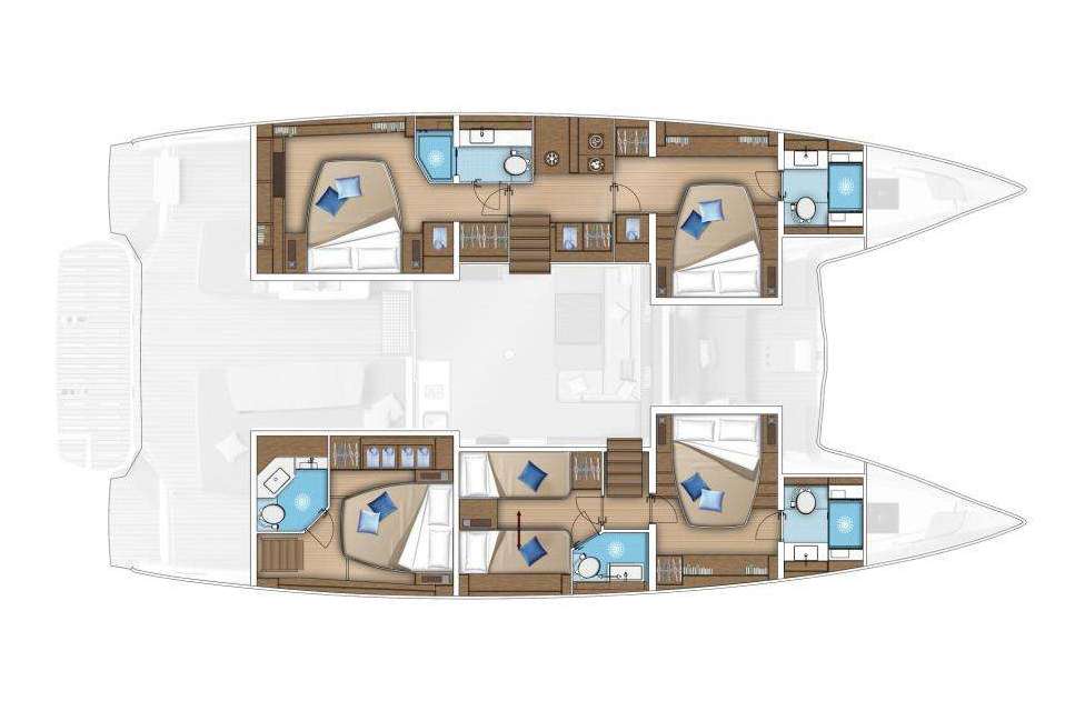 Plans du bateau Lagoon 55