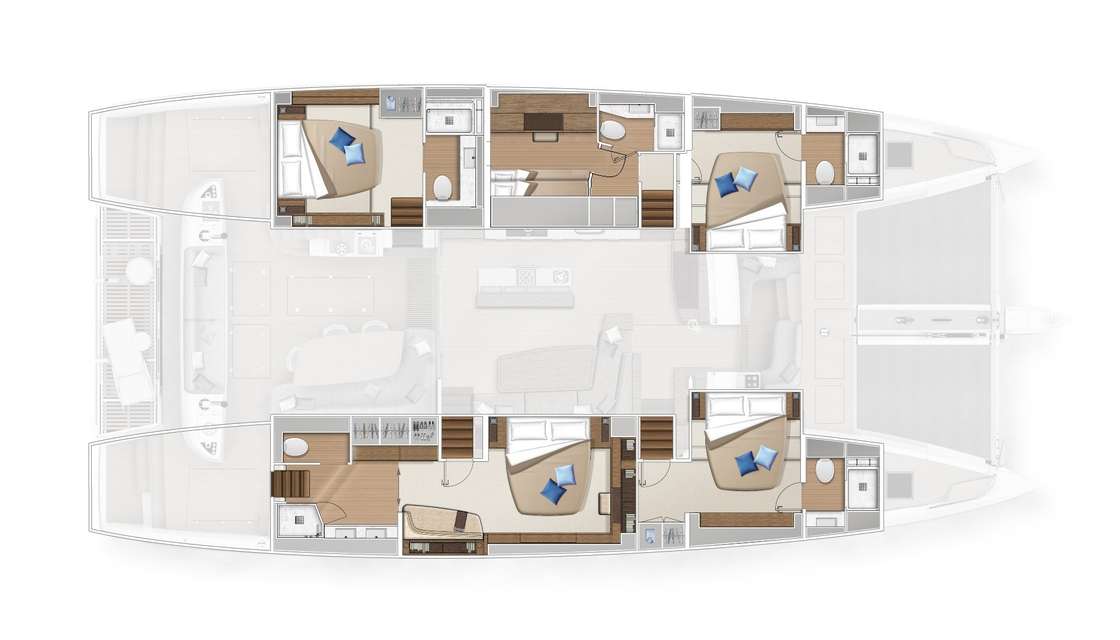 Bootslayouts Lagoon Sixty 5