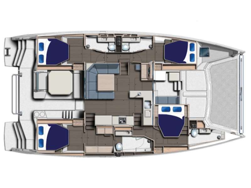 Plans du bateau Leopard 50