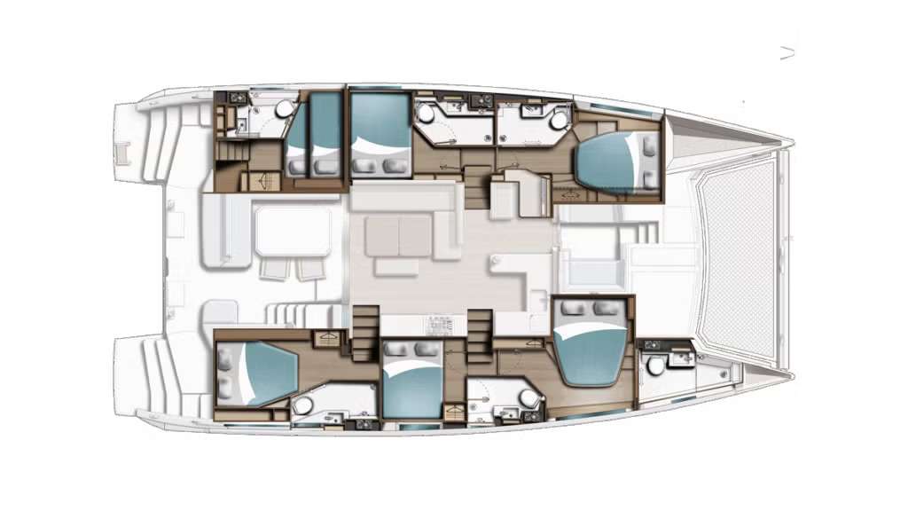 План яхты Leopard 52