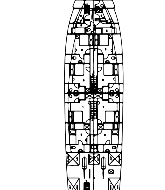 Layout of the boat MS CARPE DIEM