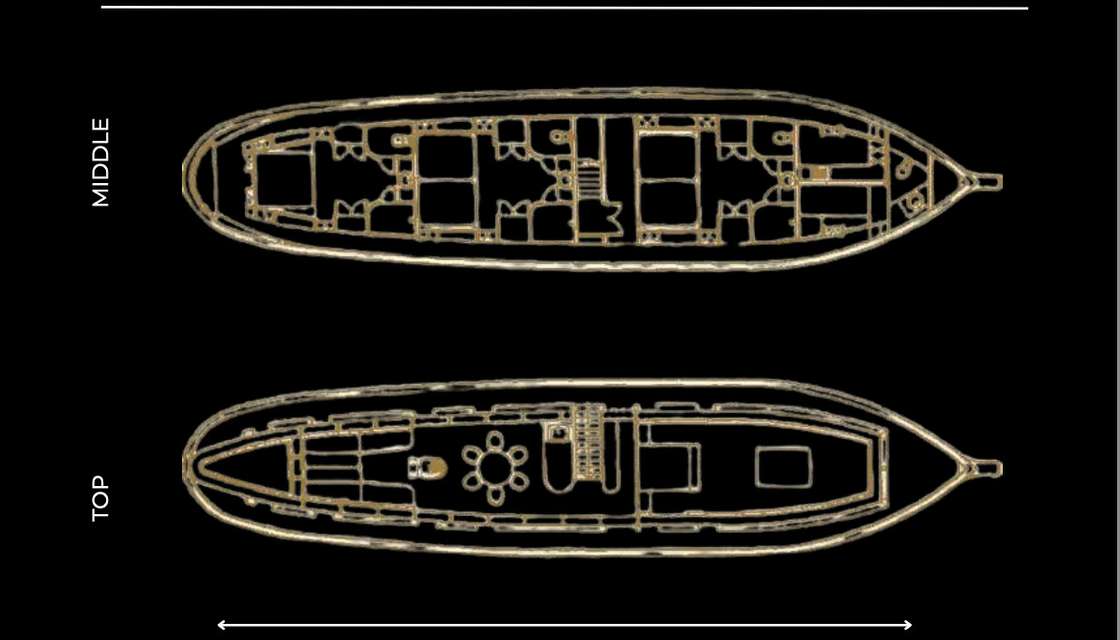 План яхты Maha Bhetra