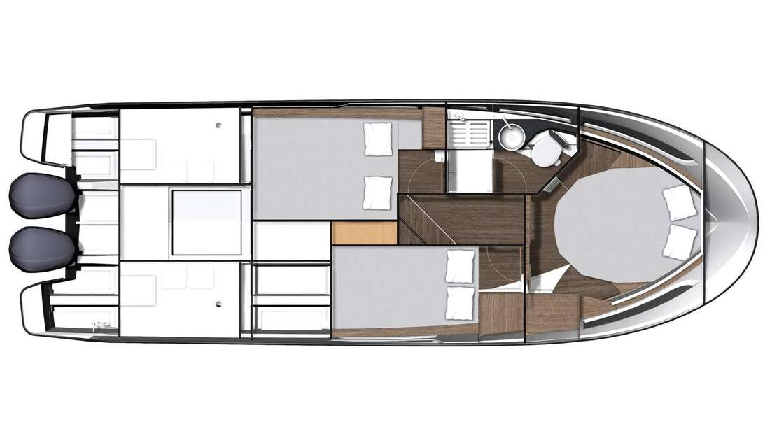 Piano della barca Merry Fisher 1095