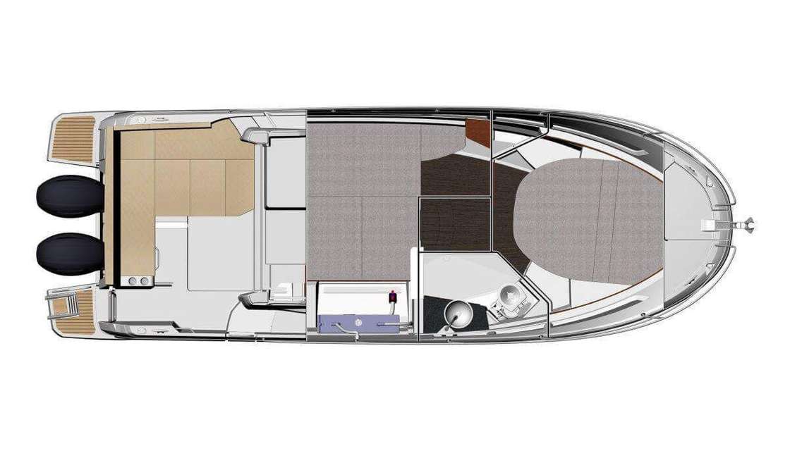 План яхты Merry Fisher 895