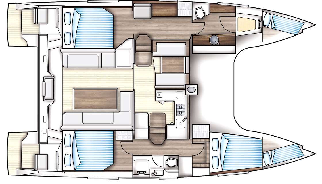 Plans du bateau Nautitech 40 Open