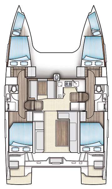 Plans du bateau Nautitech 40 Open