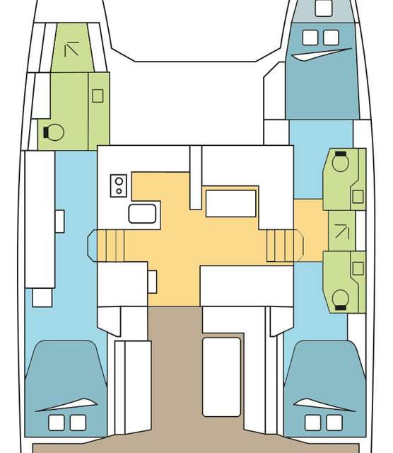 Bootslayouts Nautitech 46 Fly