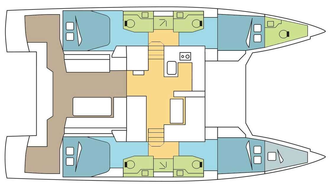 Bootslayouts Nautitech 46 Fly