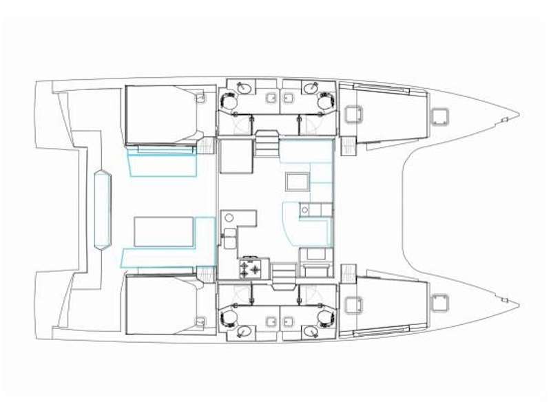 Plans du bateau Nautitech 46 Fly