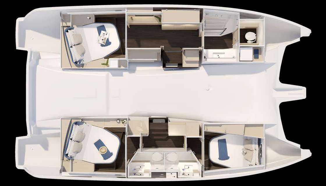 Layout of the boat New 41
