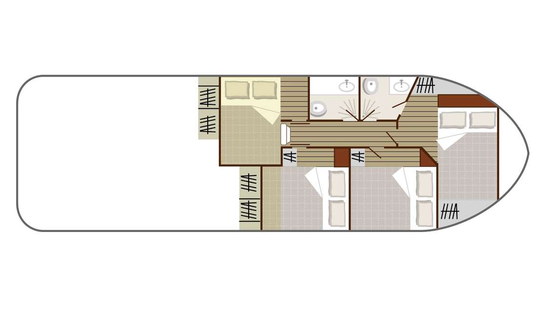 Bootslayouts Cruiser Comfort 8/10 Pers