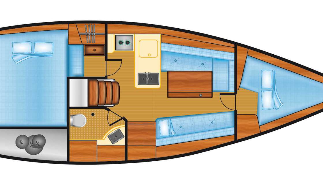 Plans du bateau Oceanis 31