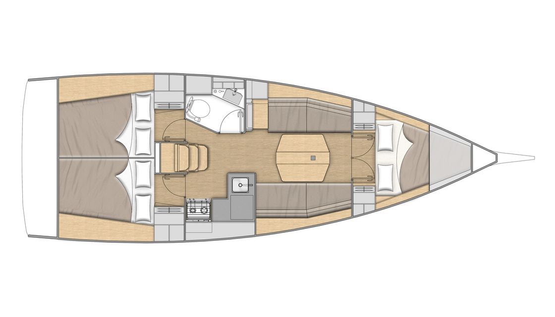 Bootslayouts Oceanis 34.1