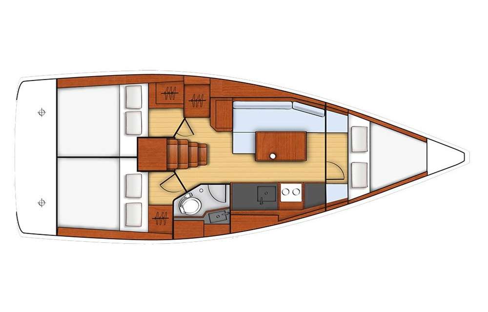 Plans du bateau Oceanis 35