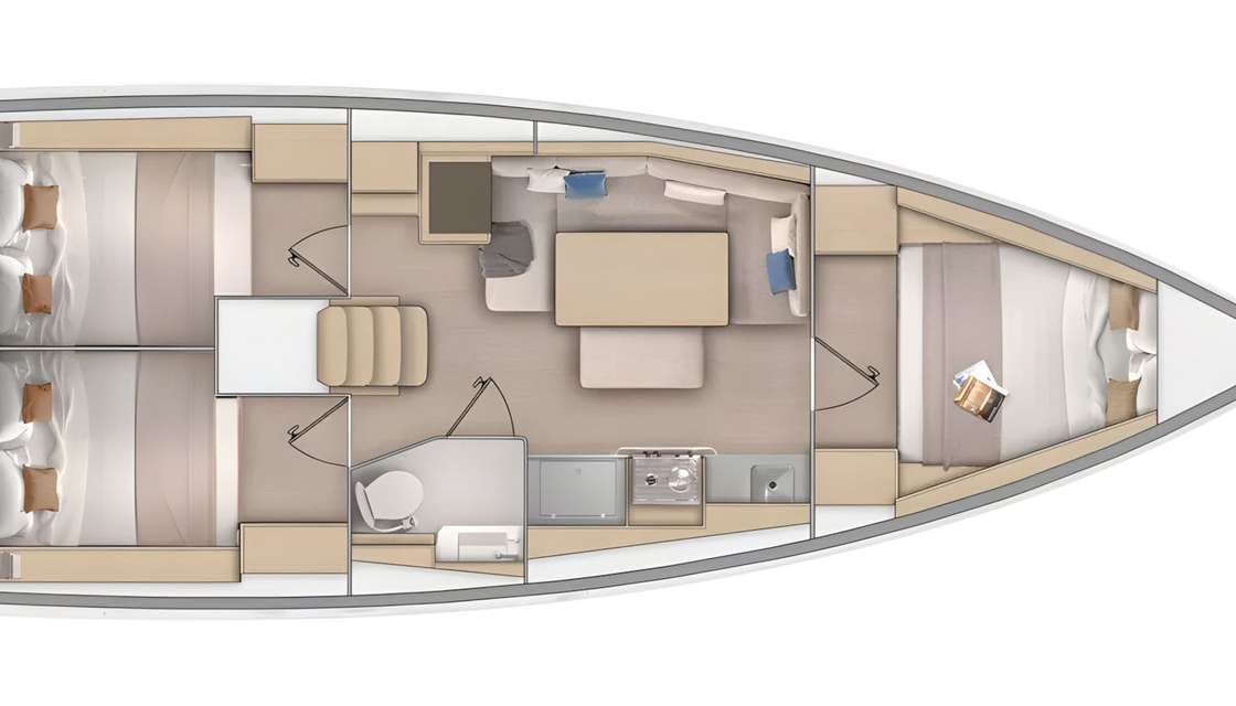 Układ Oceanis 37.1